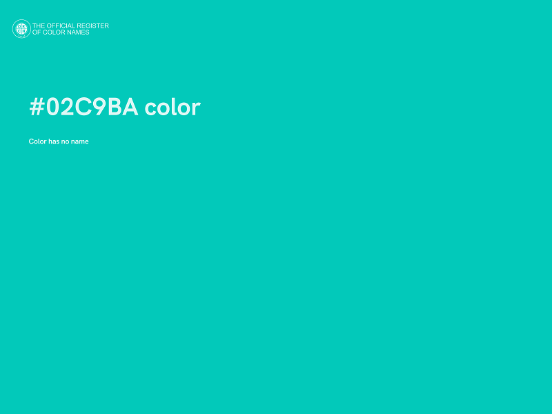 #02C9BA color image