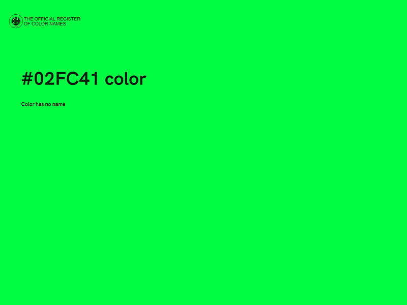 #02FC41 color image