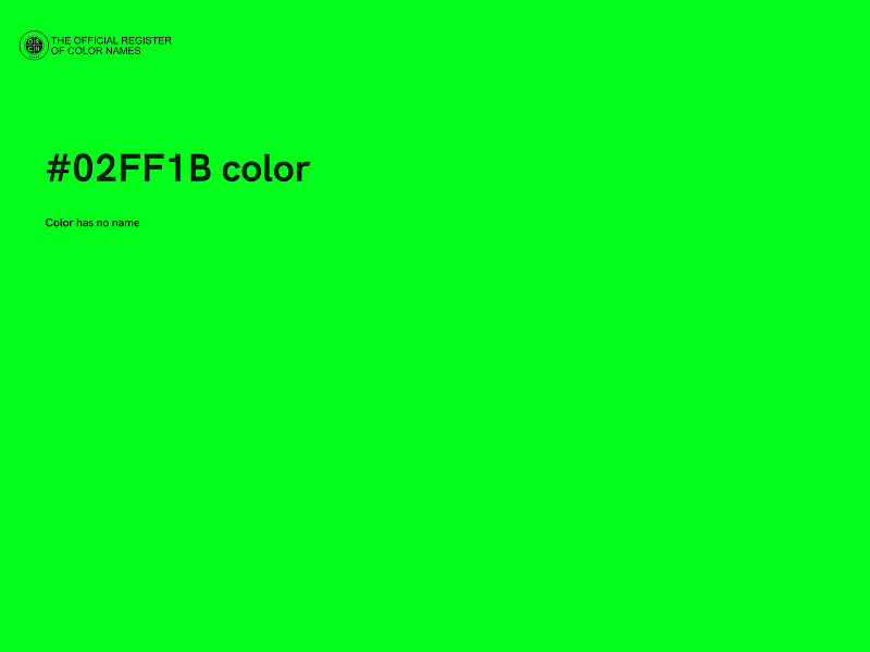 #02FF1B color image