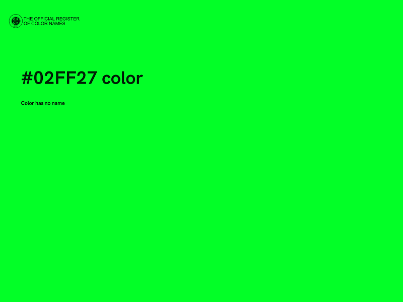 #02FF27 color image