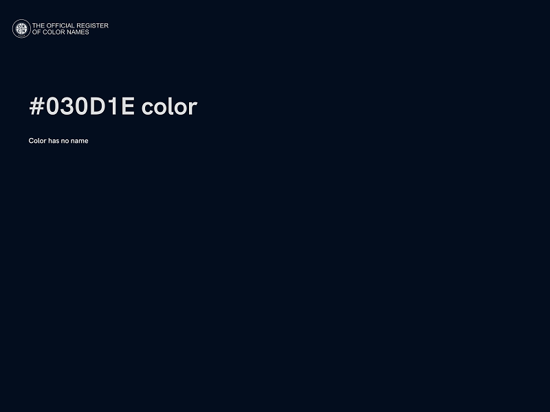 #030D1E color image