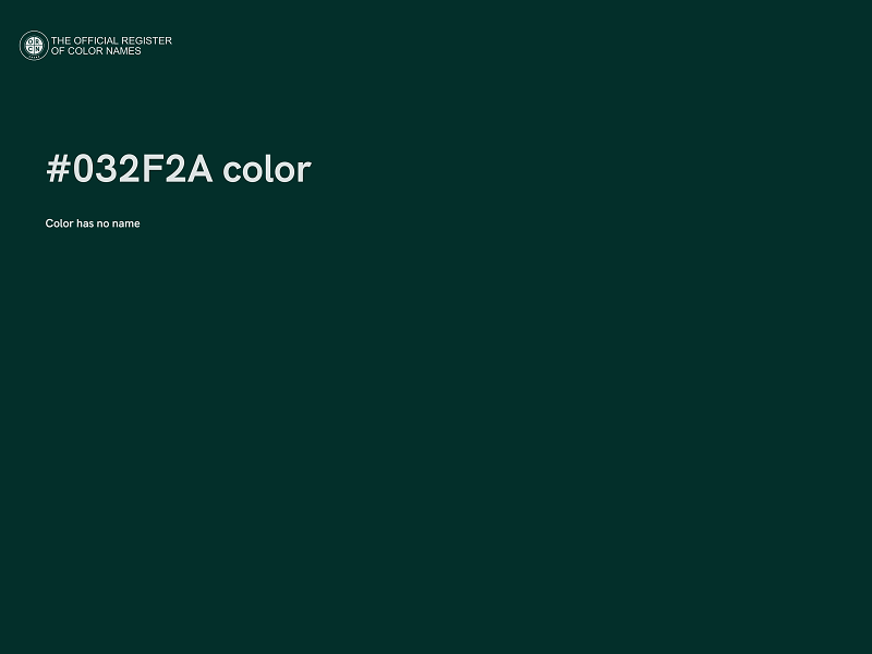 #032F2A color image