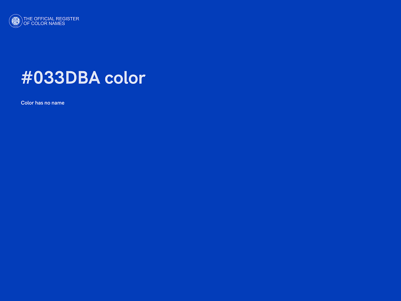 #033DBA color image