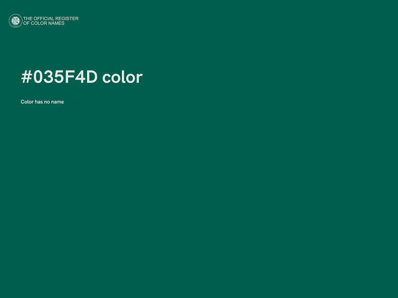 #035F4D color image