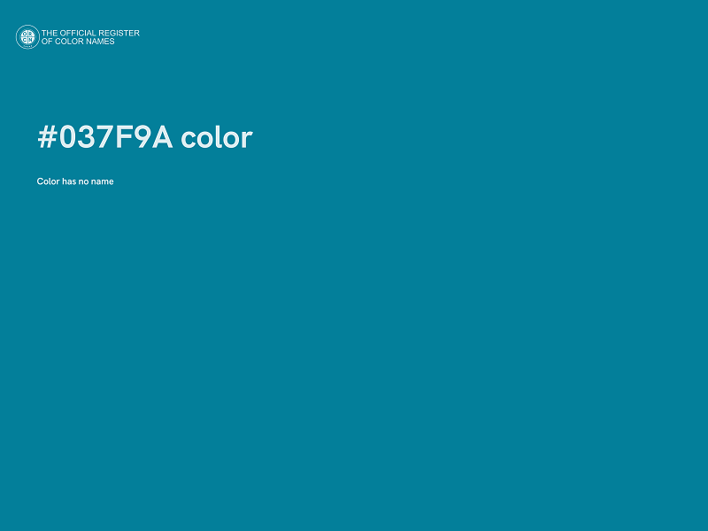 #037F9A color image