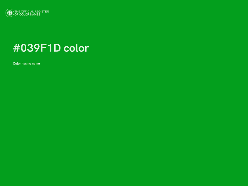 #039F1D color image