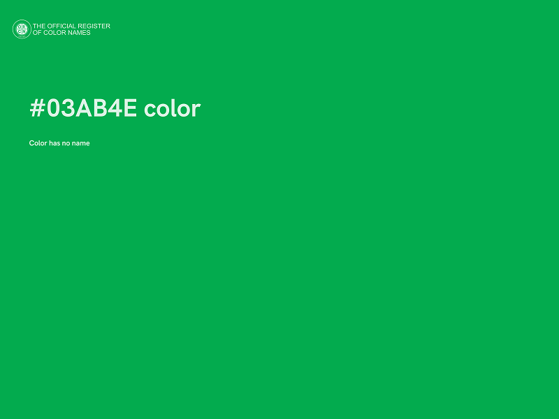 #03AB4E color image