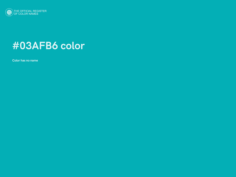 #03AFB6 color image