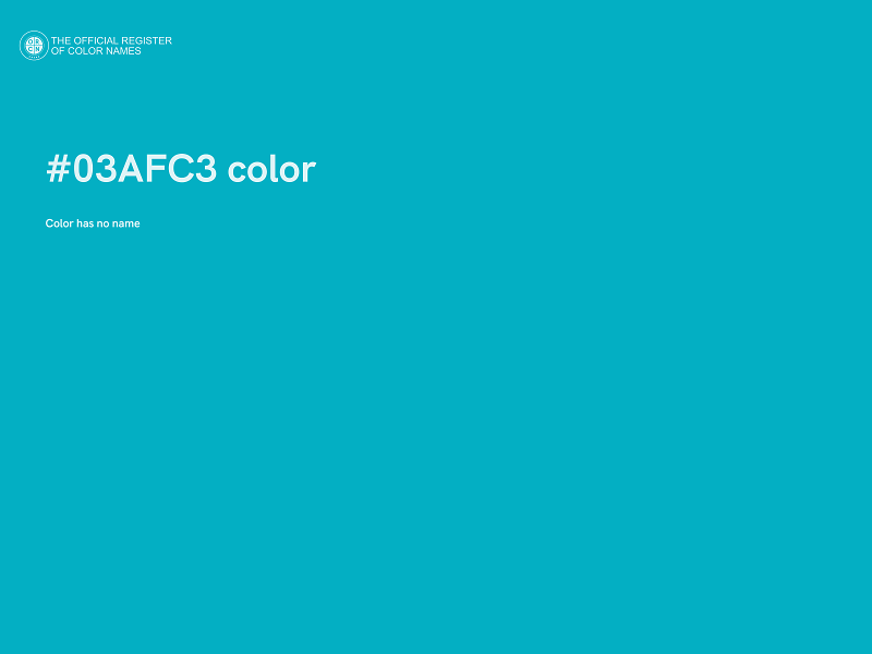 #03AFC3 color image