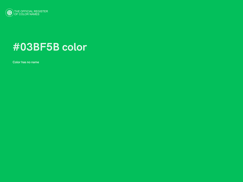 #03BF5B color image