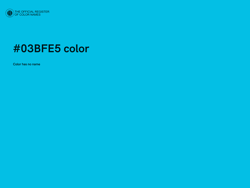 #03BFE5 color image