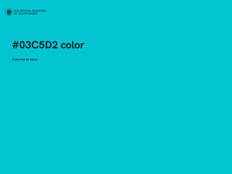 #03C5D2 color image