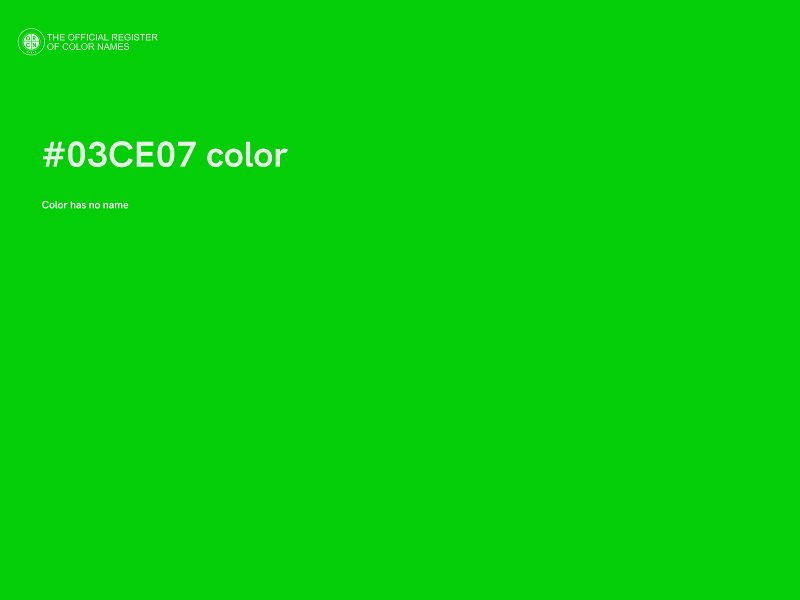 #03CE07 color image