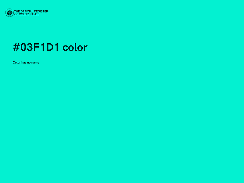 #03F1D1 color image