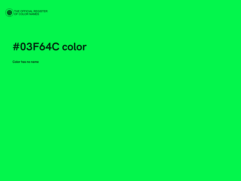 #03F64C color image