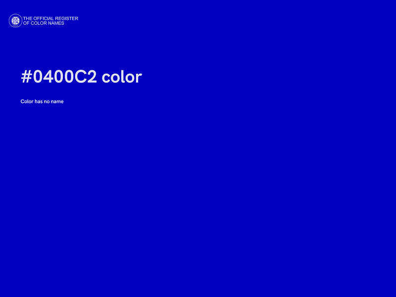 #0400C2 color image