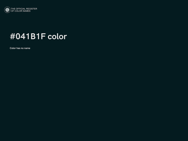 #041B1F color image