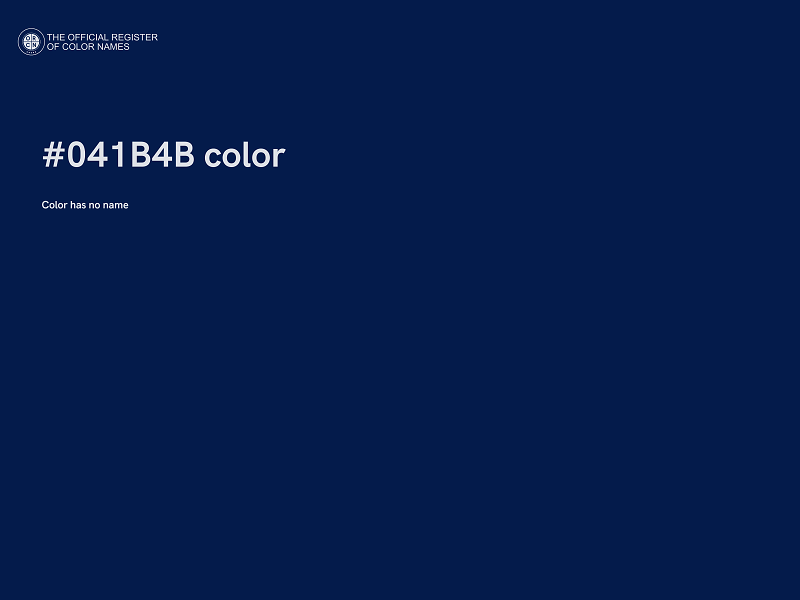 #041B4B color image