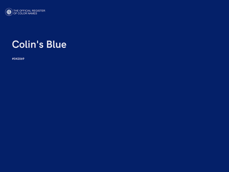 #042069 - Colin's Blue color image