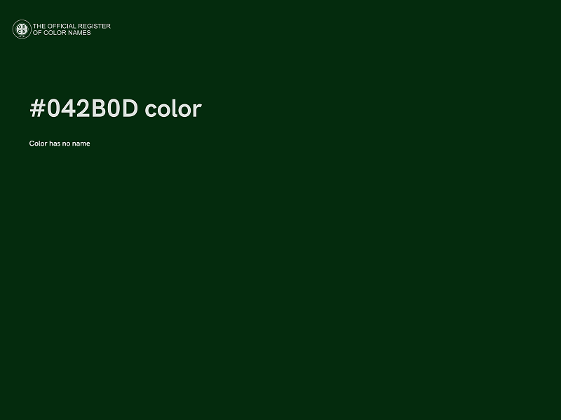 #042B0D color image