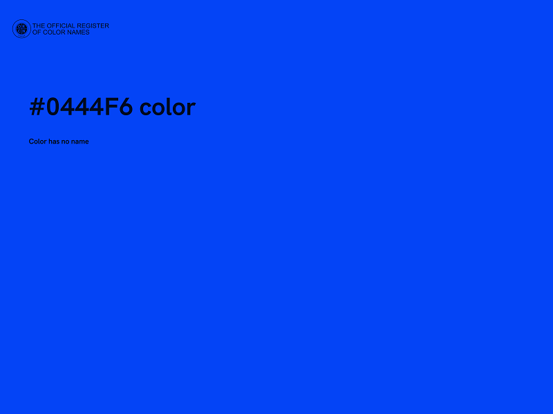 #0444F6 color image