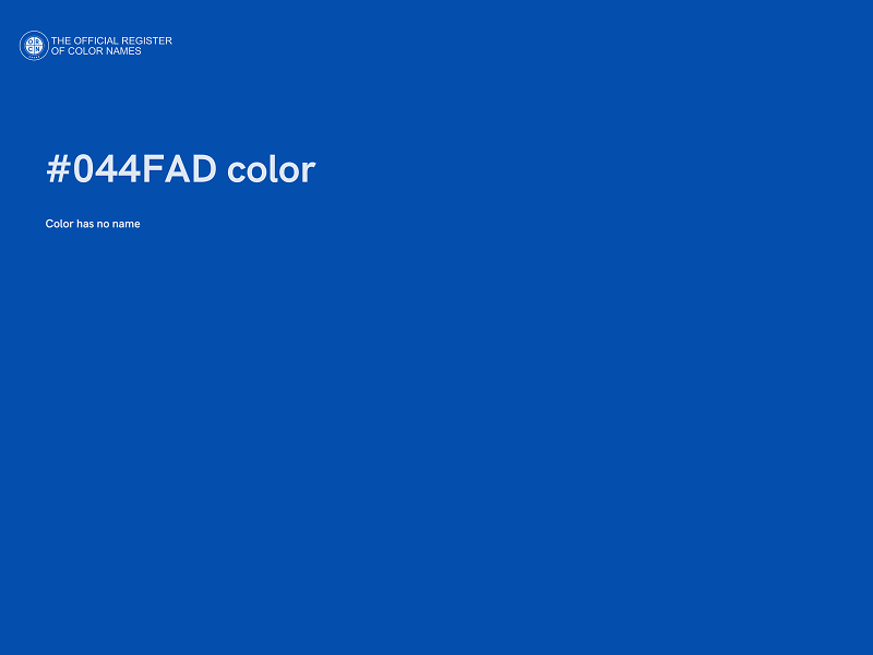 #044FAD color image