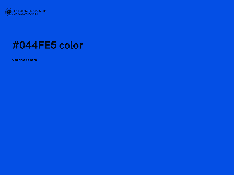 #044FE5 color image