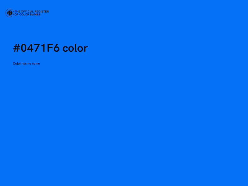 #0471F6 color image