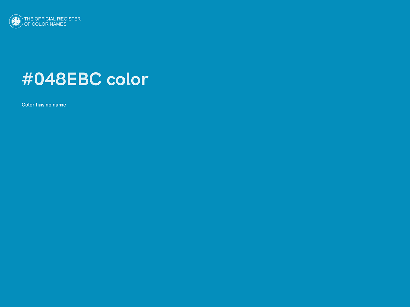 #048EBC color image