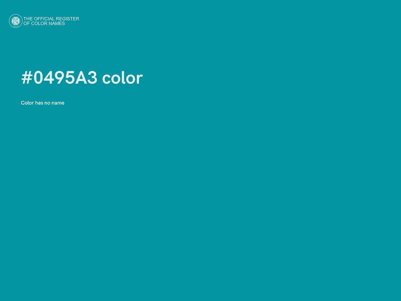 #0495A3 color image