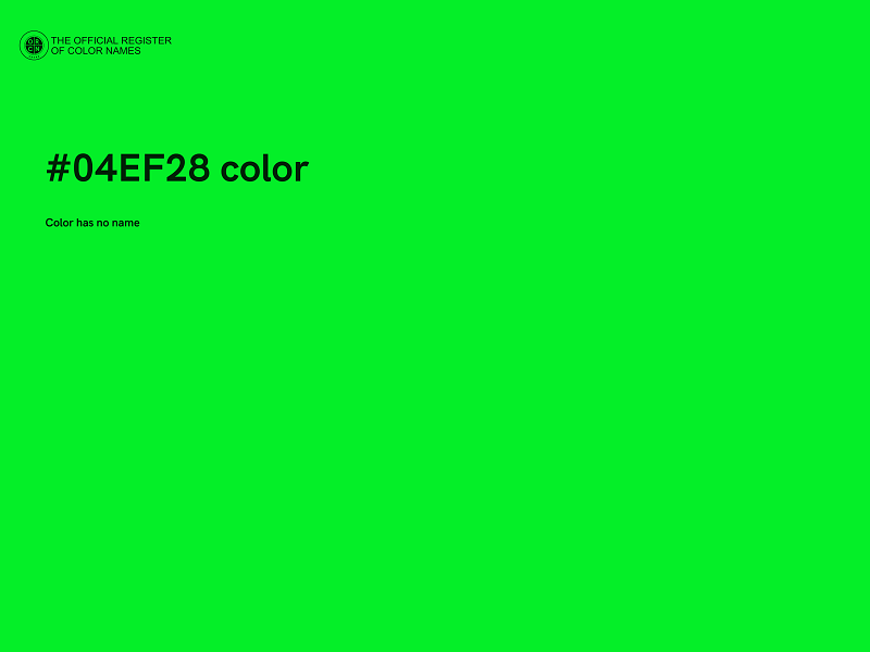 #04EF28 color image