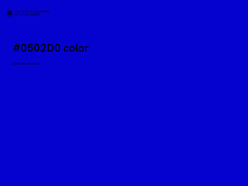 #0502D0 color image