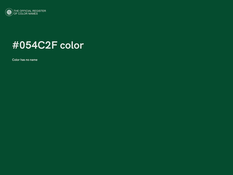 #054C2F color image