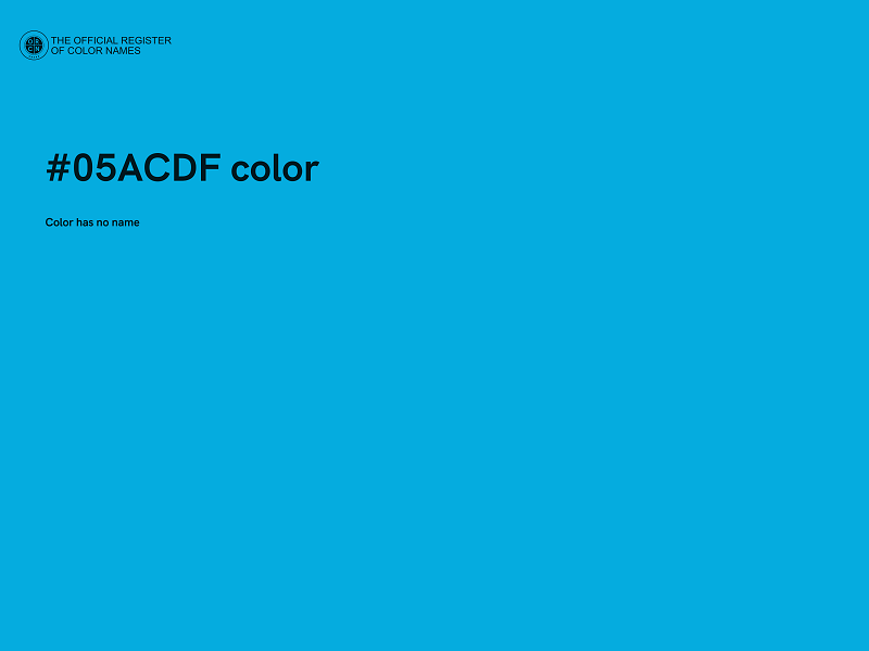 #05ACDF color image