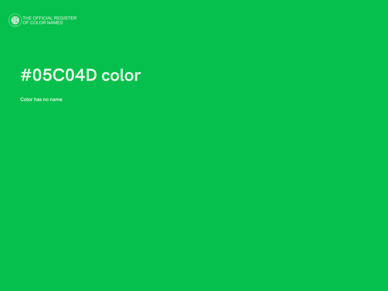 #05C04D color image