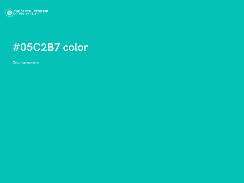 #05C2B7 color image