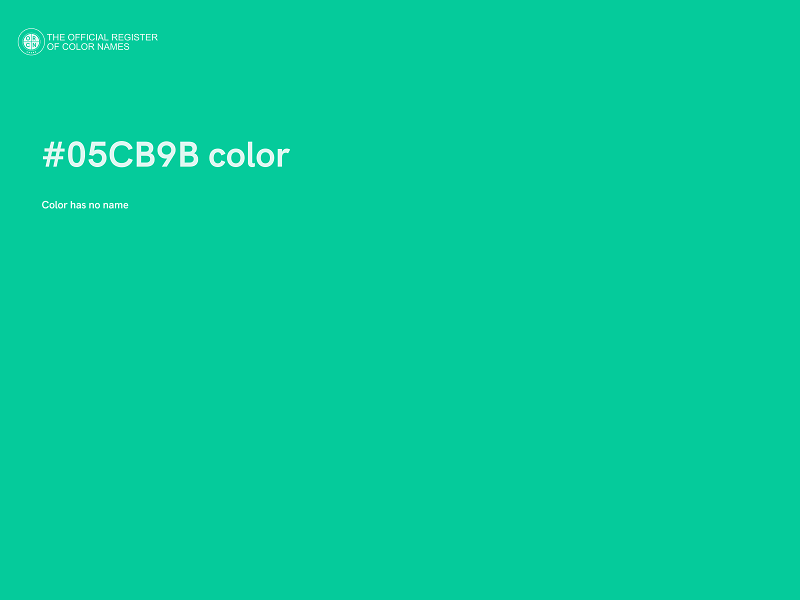 #05CB9B color image