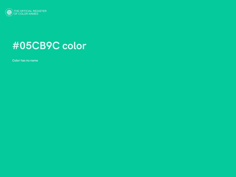 #05CB9C color image