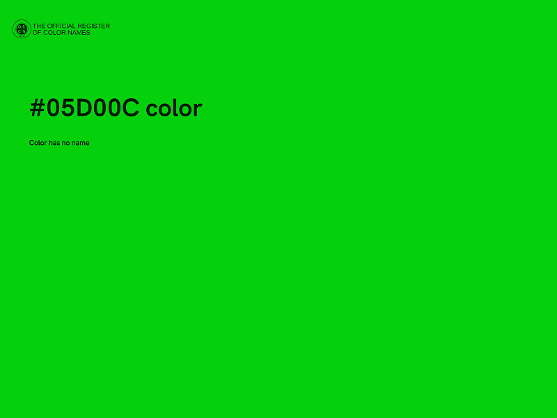 #05D00C color image