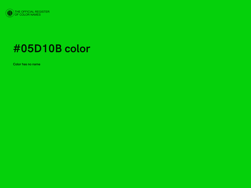 #05D10B color image