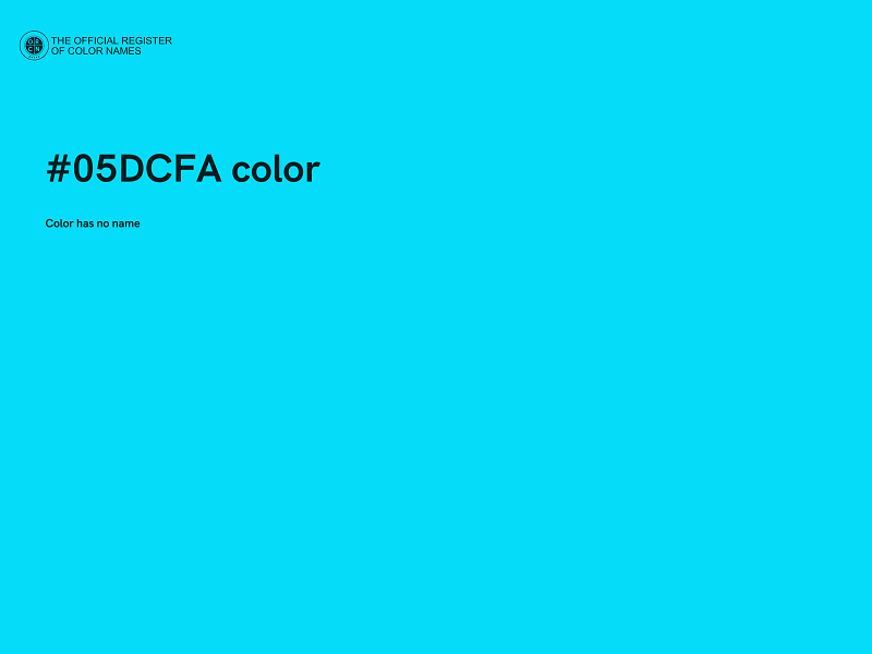 #05DCFA color image