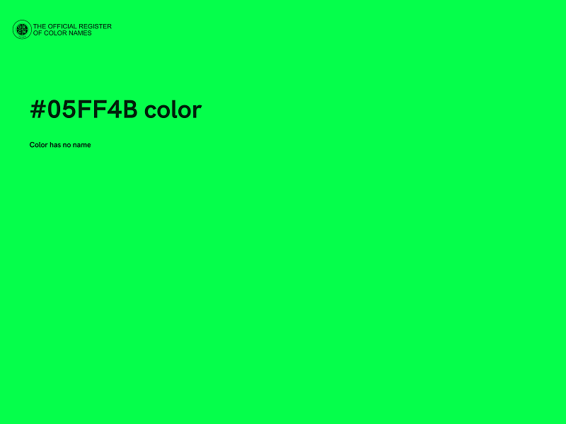 #05FF4B color image