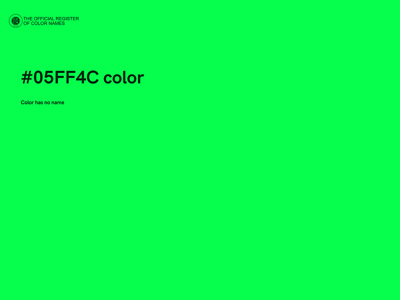 #05FF4C color image