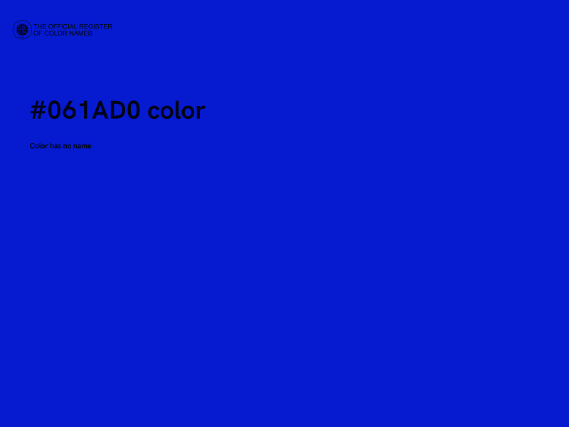 #061AD0 color image