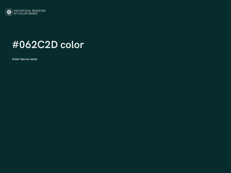 #062C2D color image