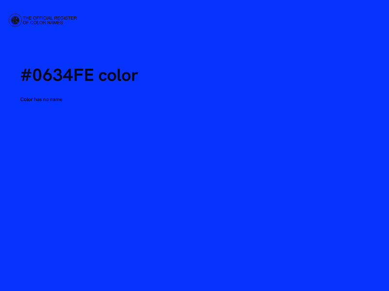 #0634FE color image