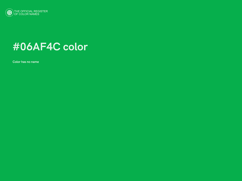 #06AF4C color image