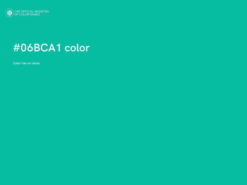 #06BCA1 color image