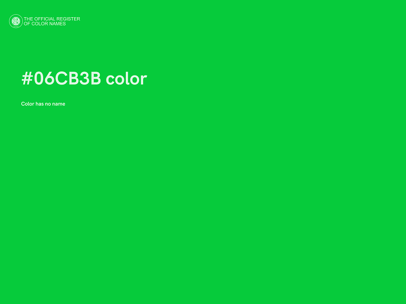 #06CB3B color image