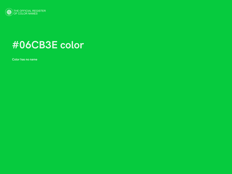 #06CB3E color image